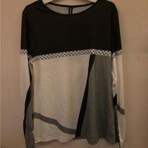Stylish Black and Gray Women's Top
